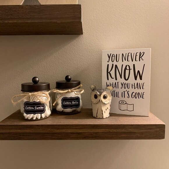 NEW 2Pack Bathroom Organizers and Storage Qtip Holder Bathroom Decorations - Picture 2 of 9